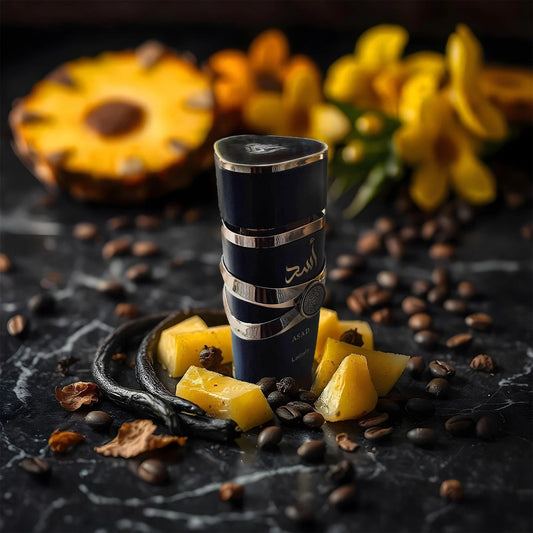 Lattafa_Asad_Parfüm, zwischen Ananas und Kaffeebohnen jetzt kaufen auf Lattfa24.de
